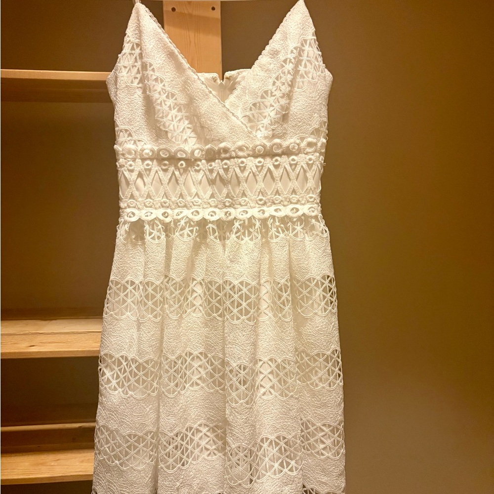 Guess White Lace Dress